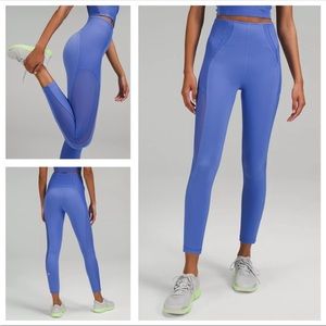 NWT Lululemon Everlux & MeshSuper High-Rose training tight 25”
